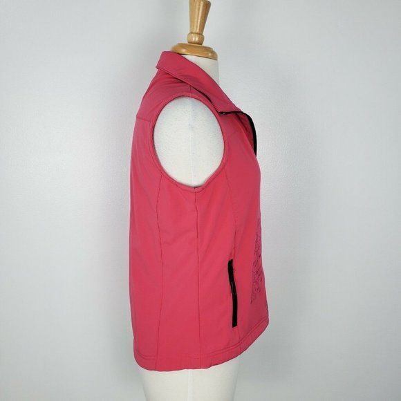 Outback Trading Company Vest Womens Medium Pink Soft Shell Fleece Lined - Picture 5 of 12